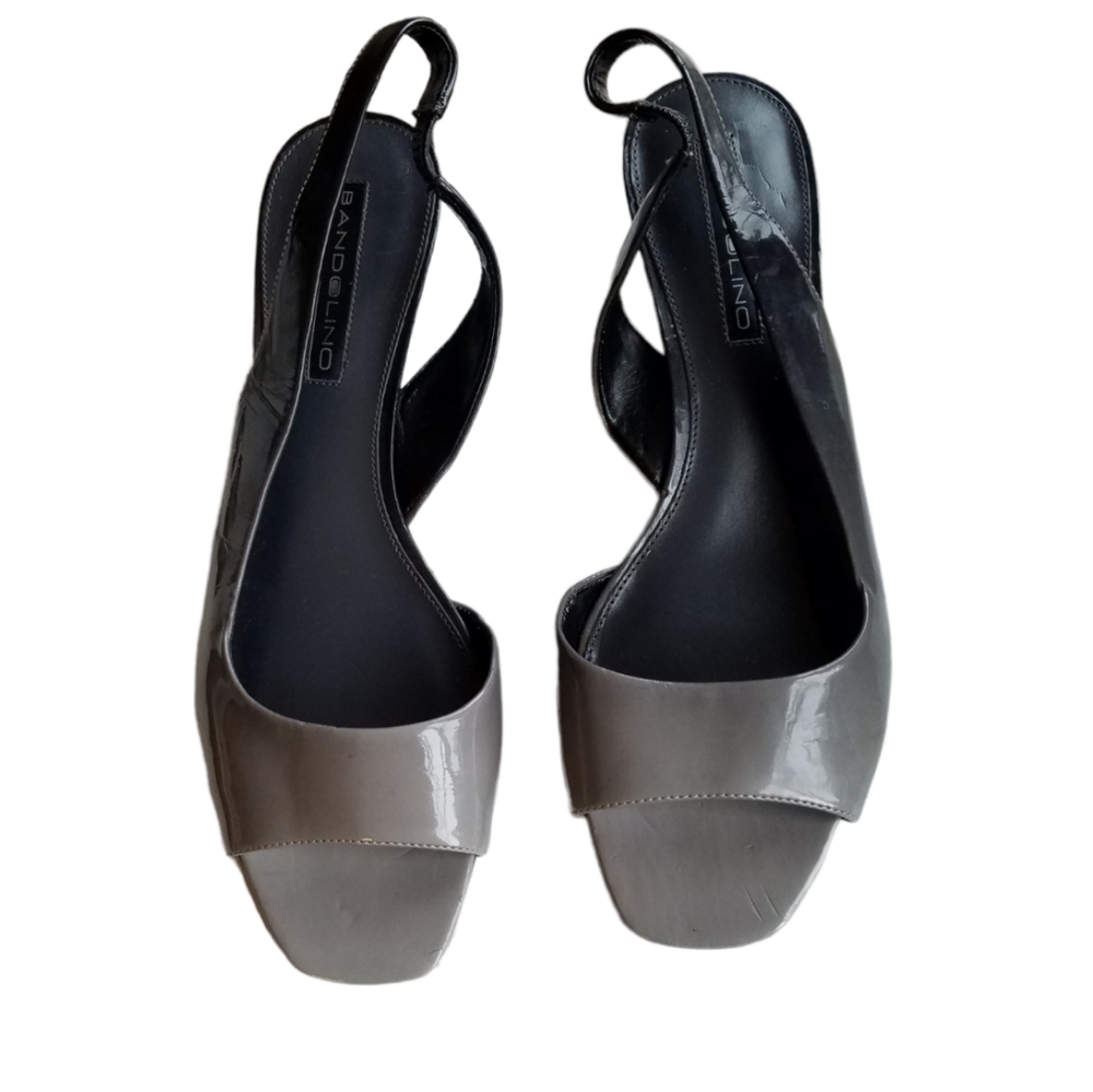 Bandolino Gray ombre Wedge Open Toe sling back BDJAYY Size 10M